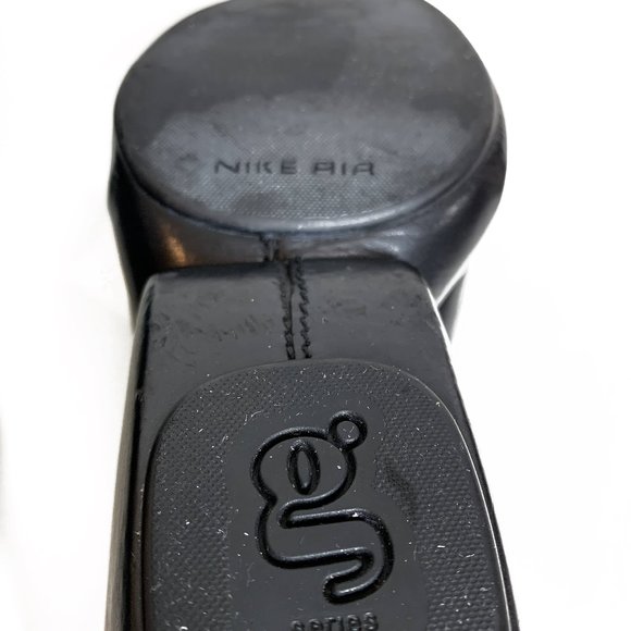 COLE HAAN Nike Air Black Leather Heels Shoes - Picture 6 of 7